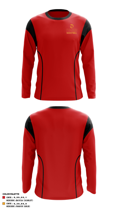 North College Hill High School Basketball 40310124 Long Sleeve Performance Shirt - 4