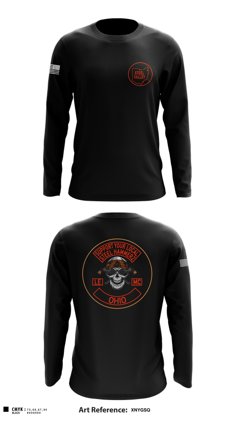 Long Sleeve Performance Shirt, Support steel hammerz, Police, Teamtime, Team time, sublimation, custom sports apparel, team uniforms, spirit wear, spiritwear, sports uniforms, custom shirts, team store, custom team store, fundraiser sports, apparel fundraiser