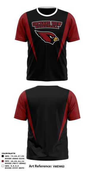 Short Sleeve Performance Shirt, Orchard View High School Basketball, Men's Basketball, Teamtime, Team time, sublimation, custom sports apparel, team uniforms, spirit wear, spiritwear, sports uniforms, custom shirts, team store, custom team store, fundraiser sports, apparel fundraiser