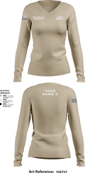 Valhalla Airsoft 98104221 Women's Long Sleeve V-neck Shirt - 1
