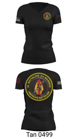 Women's Short Sleeve Vneck Shirt, , Marines, Teamtime, Team time, sublimation, custom sports apparel, team uniforms, spirit wear, spiritwear, sports uniforms, custom shirts, team store, custom team store, fundraiser sports, apparel fundraiser