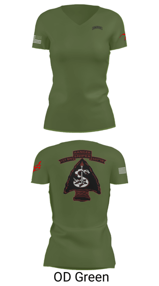 Women's Short Sleeve Vneck Shirt, , Army, Teamtime, Team time, sublimation, custom sports apparel, team uniforms, spirit wear, spiritwear, sports uniforms, custom shirts, team store, custom team store, fundraiser sports, apparel fundraiser