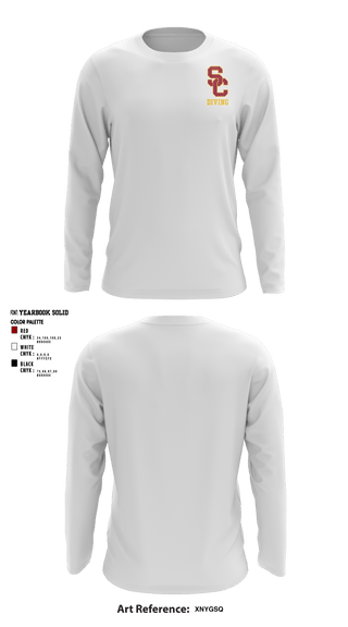 Long Sleeve Performance Shirt, University Of Southern California Diving, Spirit Store, Teamtime, Team time, sublimation, custom sports apparel, team uniforms, spirit wear, spiritwear, sports uniforms, custom shirts, team store, custom team store, fundraiser sports, apparel fundraiser