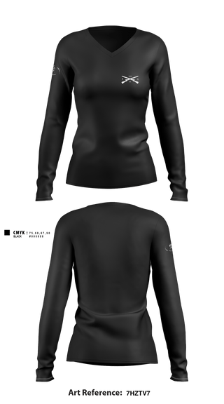 Women's Long Sleeve Vneck Shirt, 1st PLT/Able Co/3-121 IN, Army, Teamtime, Team time, sublimation, custom sports apparel, team uniforms, spirit wear, spiritwear, sports uniforms, custom shirts, team store, custom team store, fundraiser sports, apparel fundraiser