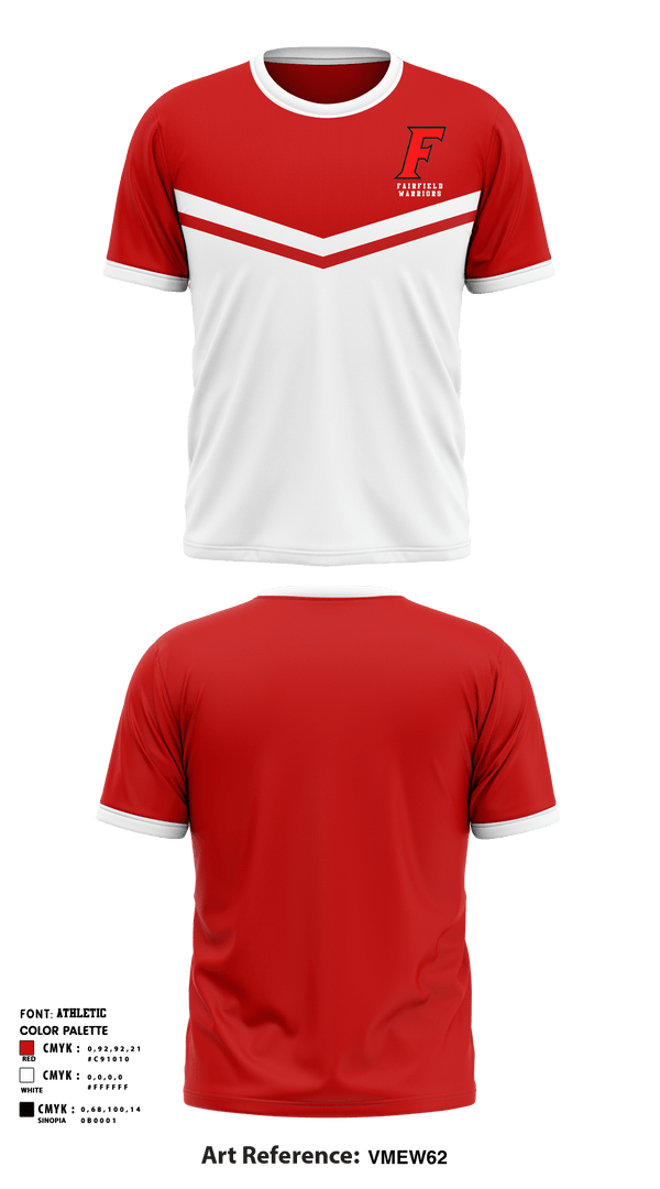 Short Sleeve Performance Shirt, Fairfield Warriors, Spirit Store, Teamtime, Team time, sublimation, custom sports apparel, team uniforms, spirit wear, spiritwear, sports uniforms, custom shirts, team store, custom team store, fundraiser sports, apparel fundraiser
