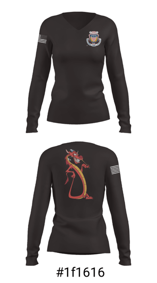 Women's Long Sleeve Vneck Shirt, , Army, Teamtime, Team time, sublimation, custom sports apparel, team uniforms, spirit wear, spiritwear, sports uniforms, custom shirts, team store, custom team store, fundraiser sports, apparel fundraiser