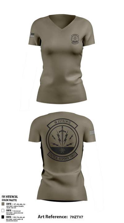 TRF 57839802 Women's Short Sleeve V-neck Shirt - 1