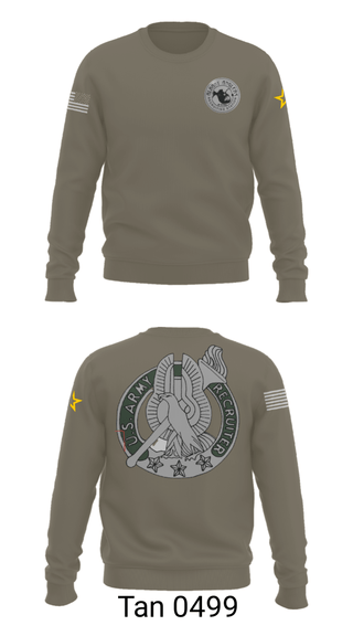 Crew Neck Sweatshirt, , Army, Teamtime, Team time, sublimation, custom sports apparel, team uniforms, spirit wear, spiritwear, sports uniforms, custom shirts, team store, custom team store, fundraiser sports, apparel fundraiser