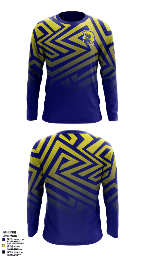 Long Sleeve Performance Shirt, East Middle School, Spirit Store, Teamtime, Team time, sublimation, custom sports apparel, team uniforms, spirit wear, spiritwear, sports uniforms, custom shirts, team store, custom team store, fundraiser sports, apparel fundraiser