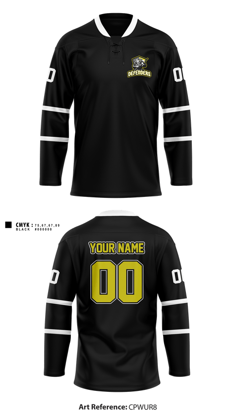 Hockey Jersey, Dallas Defenders, Men's Lacrosse, Teamtime, Team time, sublimation, custom sports apparel, team uniforms, spirit wear, spiritwear, sports uniforms, custom shirts, team store, custom team store, fundraiser sports, apparel fundraiser
