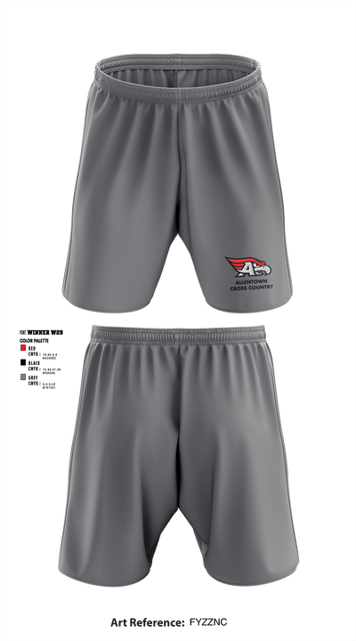Allentown High School Cross Country 36691106 Athletic Shorts With Pockets - 4