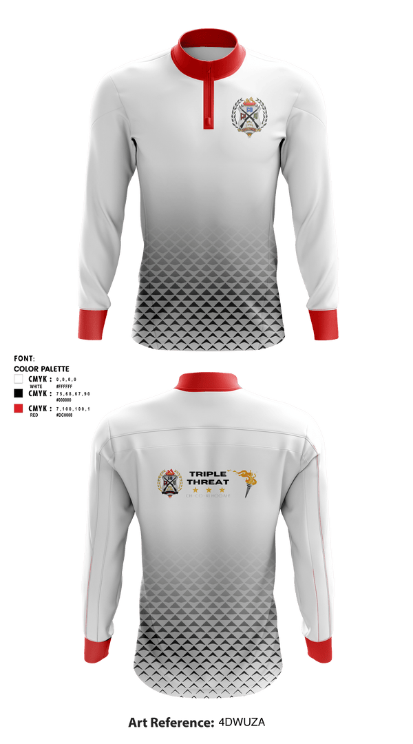 Quarter Zip Jacket, Triple Threat, Spirit Store, Teamtime, Team time, sublimation, custom sports apparel, team uniforms, spirit wear, spiritwear, sports uniforms, custom shirts, team store, custom team store, fundraiser sports, apparel fundraiser