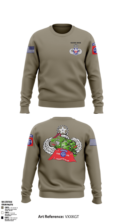 82nd BSB 82nd ABN DIV 96465842 Crew Neck Sweatshirt - 7