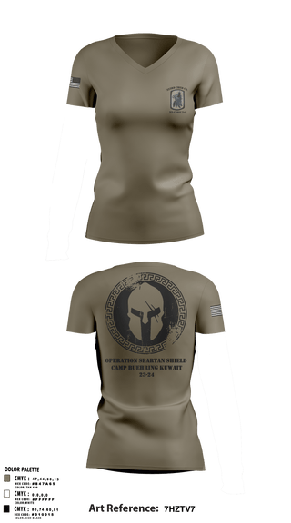 Women's Short Sleeve Vneck Shirt, , Army, Teamtime, Team time, sublimation, custom sports apparel, team uniforms, spirit wear, spiritwear, sports uniforms, custom shirts, team store, custom team store, fundraiser sports, apparel fundraiser
