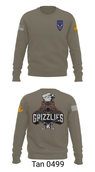 Crew Neck Sweatshirt, , Army, Teamtime, Team time, sublimation, custom sports apparel, team uniforms, spirit wear, spiritwear, sports uniforms, custom shirts, team store, custom team store, fundraiser sports, apparel fundraiser