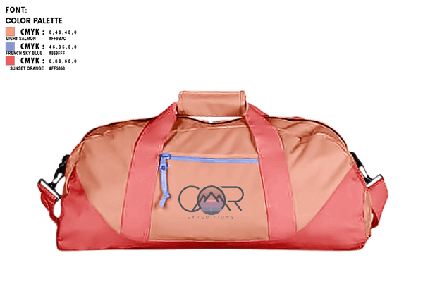 Duffle Bag, COR ExpeditionsCOR Expeditions, , Teamtime, Team time, sublimation, custom sports apparel, team uniforms, spirit wear, spiritwear, sports uniforms, custom shirts, team store, custom team store, fundraiser sports, apparel fundraiser
