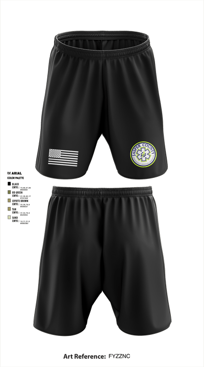 Jasper County EMS 69252235 Athletic Shorts With Pockets - 1