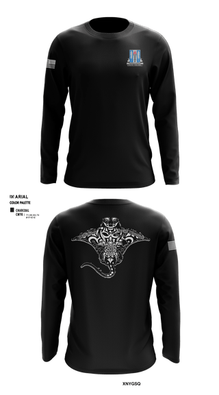 Long Sleeve Performance Shirt, Full FoarceHHD, 205th MI BN, Spirit Store, Teamtime, Team time, sublimation, custom sports apparel, team uniforms, spirit wear, spiritwear, sports uniforms, custom shirts, team store, custom team store, fundraiser sports, apparel fundraiser
