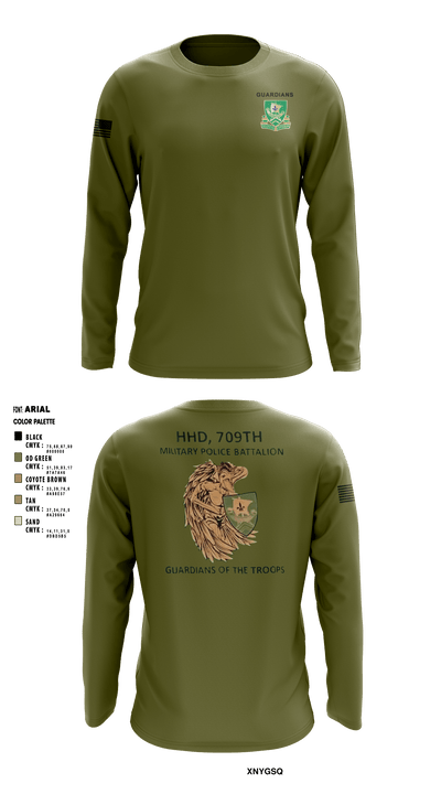 709th MP BN HHD 13627069 Long Sleeve Performance Shirt - 2