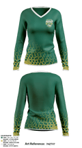 Holy Spirit Preparatory Upper School Swimming 91307263 Women's Long Sleeve V-neck Shirt - 1