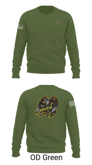 Crew Neck Sweatshirt, , Army, Teamtime, Team time, sublimation, custom sports apparel, team uniforms, spirit wear, spiritwear, sports uniforms, custom shirts, team store, custom team store, fundraiser sports, apparel fundraiser