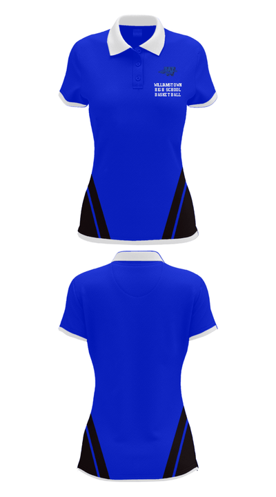 Williamstown High School Basketball 17286852 Women's Short Sleeve Performance Polo  - 28