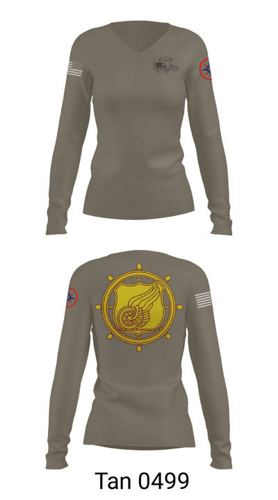 325 Transportation Company 58114820 Women's Long Sleeve V-neck Shirt - 41