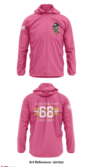 Windbreaker, , Fire Department, Teamtime, Team time, sublimation, custom sports apparel, team uniforms, spirit wear, spiritwear, sports uniforms, custom shirts, team store, custom team store, fundraiser sports, apparel fundraiser