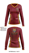 Lady bobcats 62668668 Women's Long Sleeve V-neck Shirt - 1