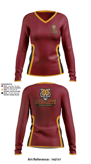 Women's Long Sleeve Vneck Shirt, Lady bobcats, Women's Basketball, Teamtime, Team time, sublimation, custom sports apparel, team uniforms, spirit wear, spiritwear, sports uniforms, custom shirts, team store, custom team store, fundraiser sports, apparel fundraiser