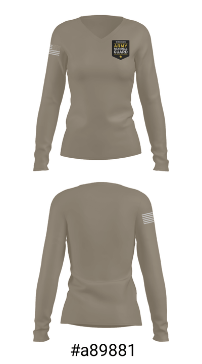 WIARNG RRB 20982110 Women's Long Sleeve V-neck Shirt - 37