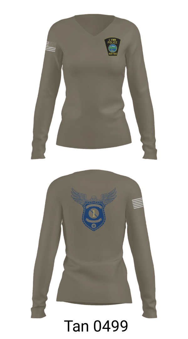 Women's Long Sleeve Vneck Shirt, , Police, Teamtime, Team time, sublimation, custom sports apparel, team uniforms, spirit wear, spiritwear, sports uniforms, custom shirts, team store, custom team store, fundraiser sports, apparel fundraiser