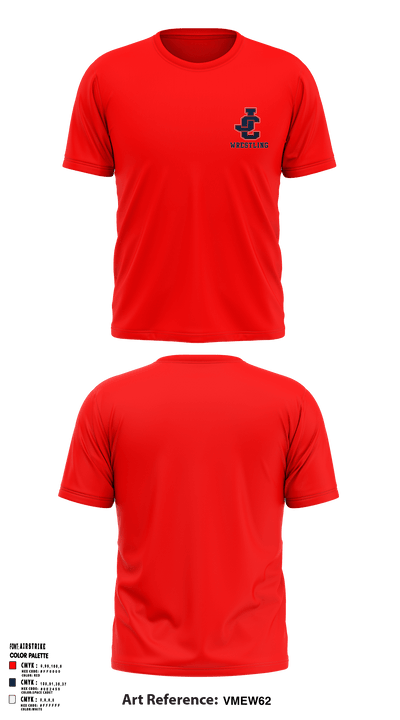 Jefferson County High School Wrestling 39623353 Short Sleeve Performance Shirt - 27