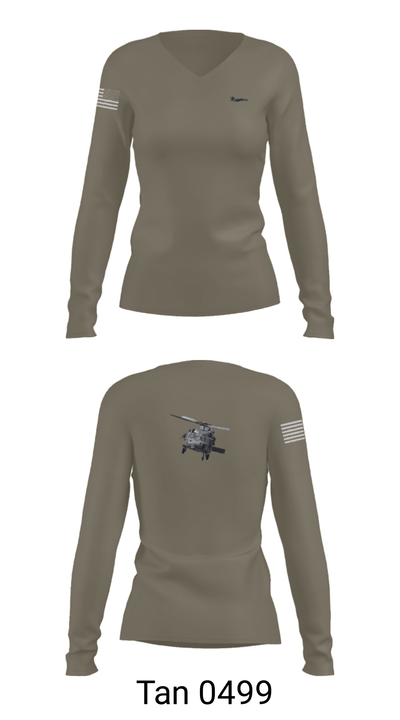 HSC-8 7797880 Women's Long Sleeve V-neck Shirt - 41