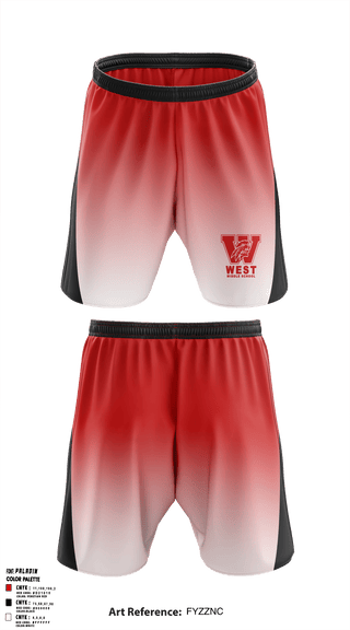 Athletic Shorts With Pockets, West Middle School Cheer, Cheer, Teamtime, Team time, sublimation, custom sports apparel, team uniforms, spirit wear, spiritwear, sports uniforms, custom shirts, team store, custom team store, fundraiser sports, apparel fundraiser