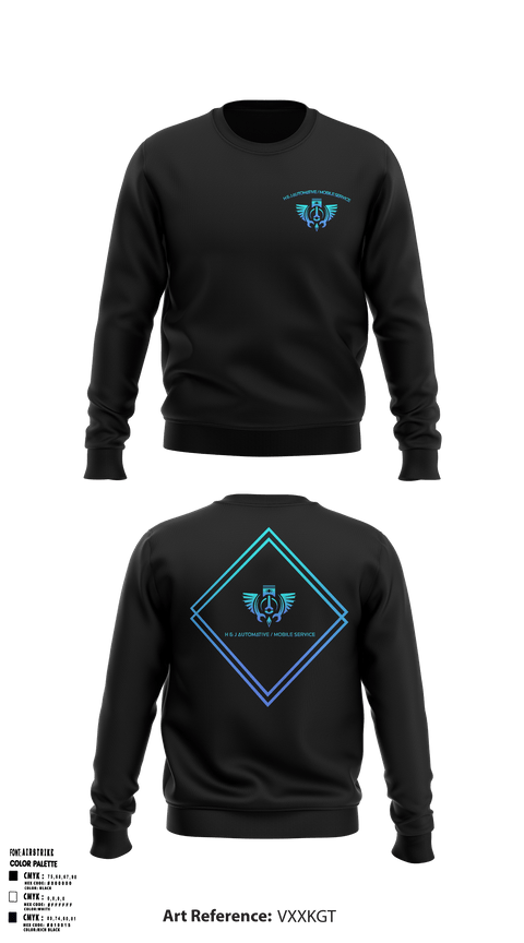 Crew Neck Sweatshirt, H & J Automotive / Mobile service, , Teamtime, Team time, sublimation, custom sports apparel, team uniforms, spirit wear, spiritwear, sports uniforms, custom shirts, team store, custom team store, fundraiser sports, apparel fundraiser
