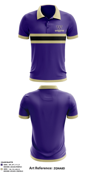 Short Sleeve Performance Polo, Washington High School Golf, Golf, Teamtime, Team time, sublimation, custom sports apparel, team uniforms, spirit wear, spiritwear, sports uniforms, custom shirts, team store, custom team store, fundraiser sports, apparel fundraiser