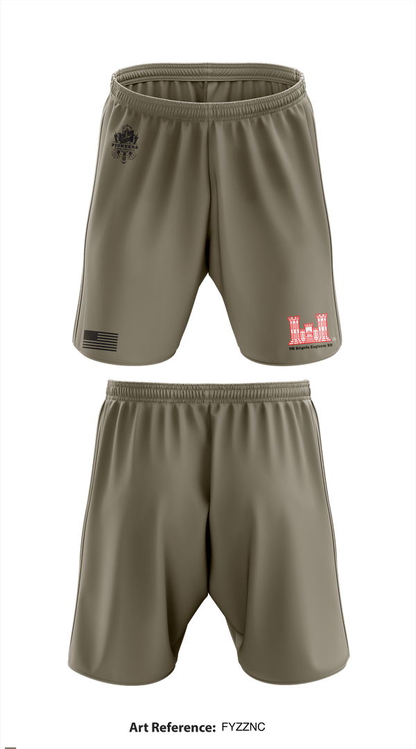 Athletic Shorts With Pockets, 741 Brigade Engineer BN, , Teamtime, Team time, sublimation, custom sports apparel, team uniforms, spirit wear, spiritwear, sports uniforms, custom shirts, team store, custom team store, fundraiser sports, apparel fundraiser