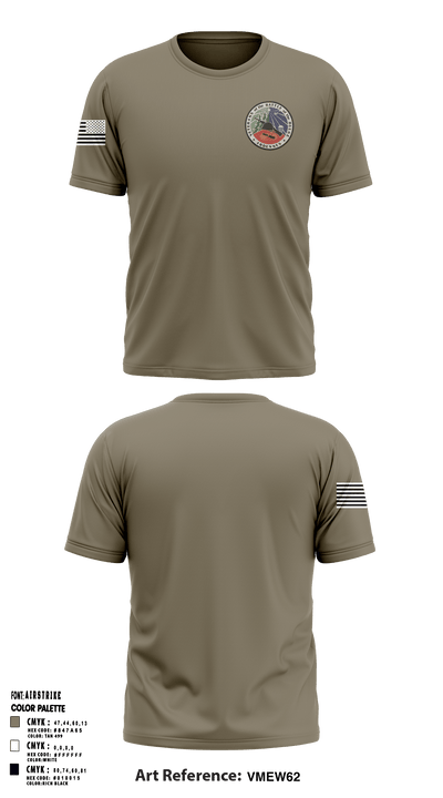 635th AAA AW Battalion HQ Battery 3041583 Short Sleeve Performance Shirt - 1