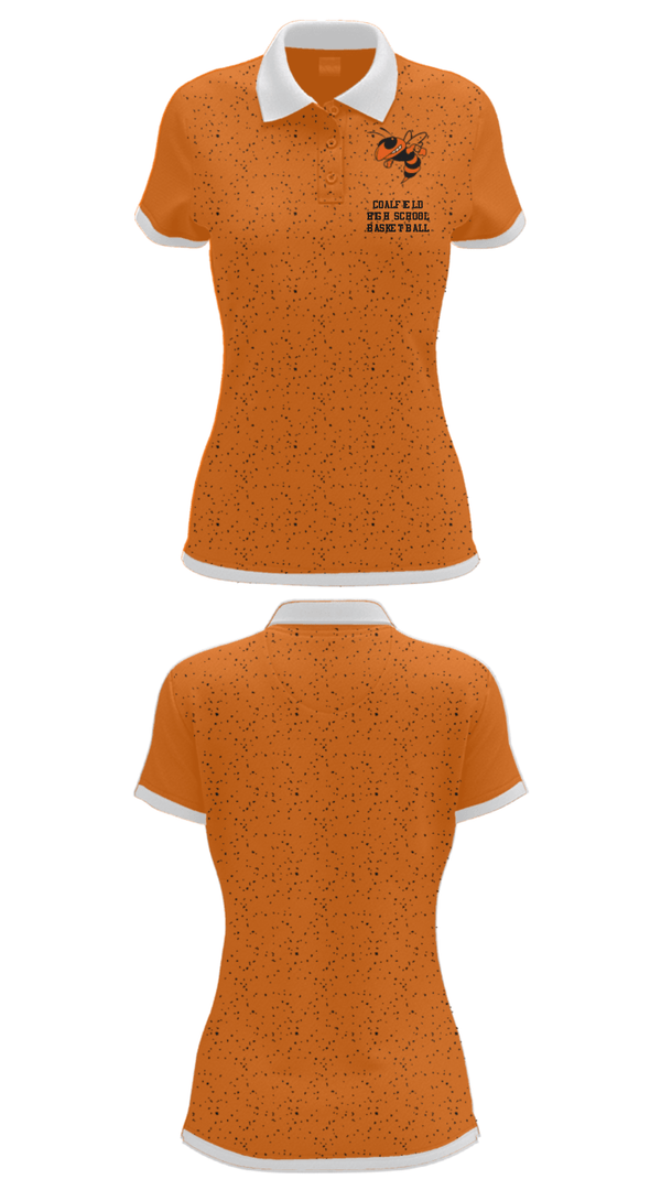 Women's Short Sleeve Performance Polo, Coalfield High School Basketball, Women's Basketball, Teamtime, Team time, sublimation, custom sports apparel, team uniforms, spirit wear, spiritwear, sports uniforms, custom shirts, team store, custom team store, fundraiser sports, apparel fundraiser