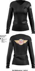 N1522W 9665806 Women's Long Sleeve V-neck Shirt - 4