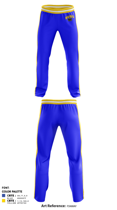 Parowan High School Track 74496610 Sweatpants - 1