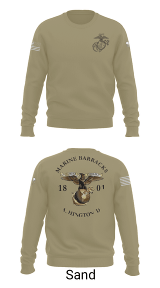 Crew Neck Sweatshirt, , Marines, Teamtime, Team time, sublimation, custom sports apparel, team uniforms, spirit wear, spiritwear, sports uniforms, custom shirts, team store, custom team store, fundraiser sports, apparel fundraiser