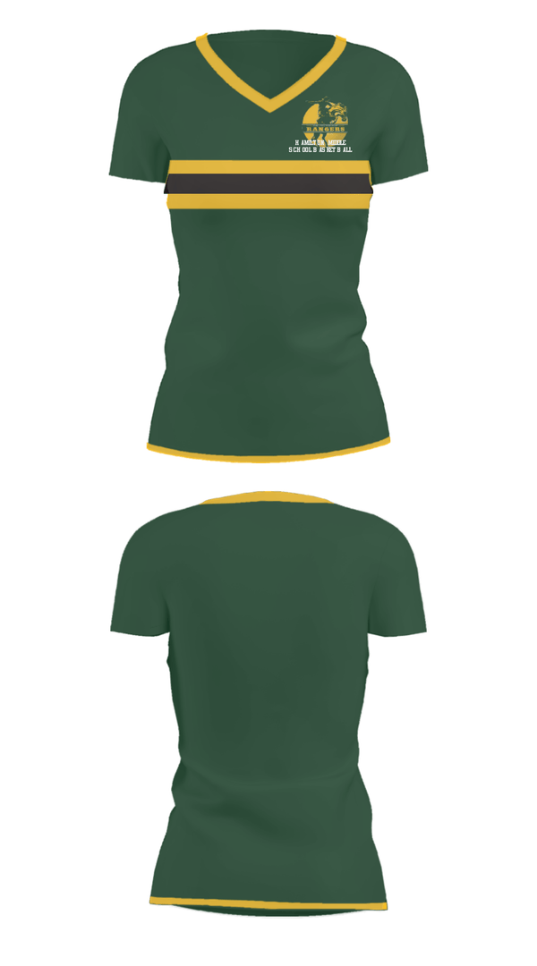 Women's Short Sleeve Vneck Shirt, Hamilton Middle School Basketball, Women's Basketball, Teamtime, Team time, sublimation, custom sports apparel, team uniforms, spirit wear, spiritwear, sports uniforms, custom shirts, team store, custom team store, fundraiser sports, apparel fundraiser