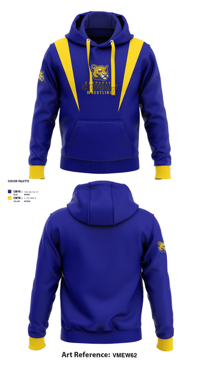 Evergreen High School Wrestling 67043077 Hoodie - 1