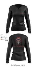 A CO 309th MI BN 82109621 Women's Long Sleeve V-neck Shirt - 4