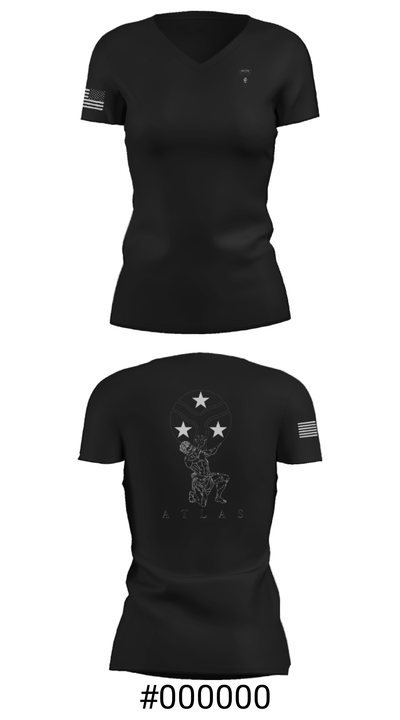 Bastard PLT 55747802 Women's Short Sleeve V-neck Shirt - 19