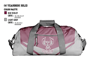 Duffle Bag, Discovery High School, Spirit Store, Teamtime, Team time, sublimation, custom sports apparel, team uniforms, spirit wear, spiritwear, sports uniforms, custom shirts, team store, custom team store, fundraiser sports, apparel fundraiser