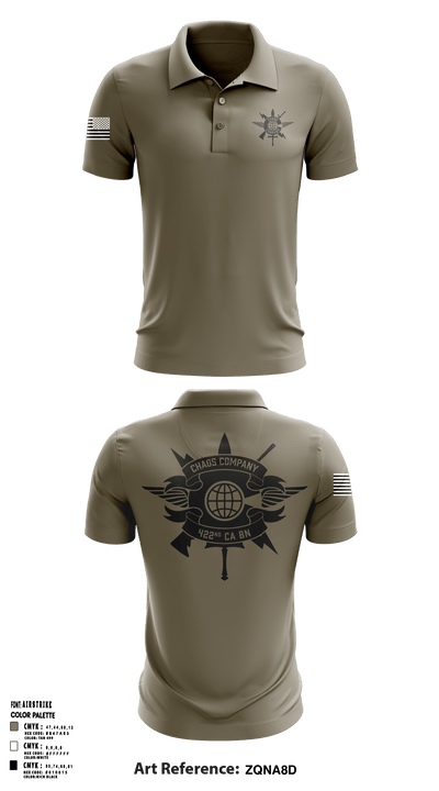 422 CA BN 45970215 Short Sleeve Performance Polo - 2
