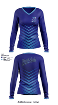 North Lake Little League 43876965 Women's Long Sleeve V-neck Shirt - 1